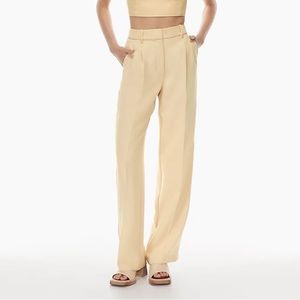 Aritzia Effortless Pant (Regular Length) In Flax Beige